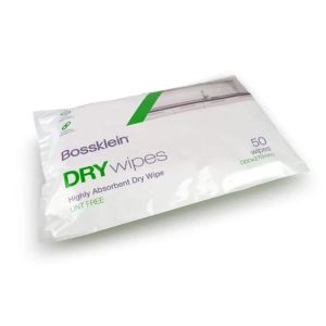 Bossklein DRYwipes Lint Free Pack of 50 Wipes