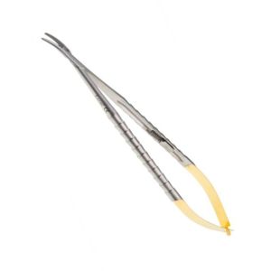 Micro Needle Holder TC Curved 18cm