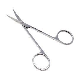 Iris Scissors, Curved, Steel, 12cm