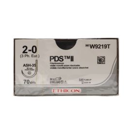 Ethicon PDS II 2/0 Sutures: 70 cm, 35 mm, Violet